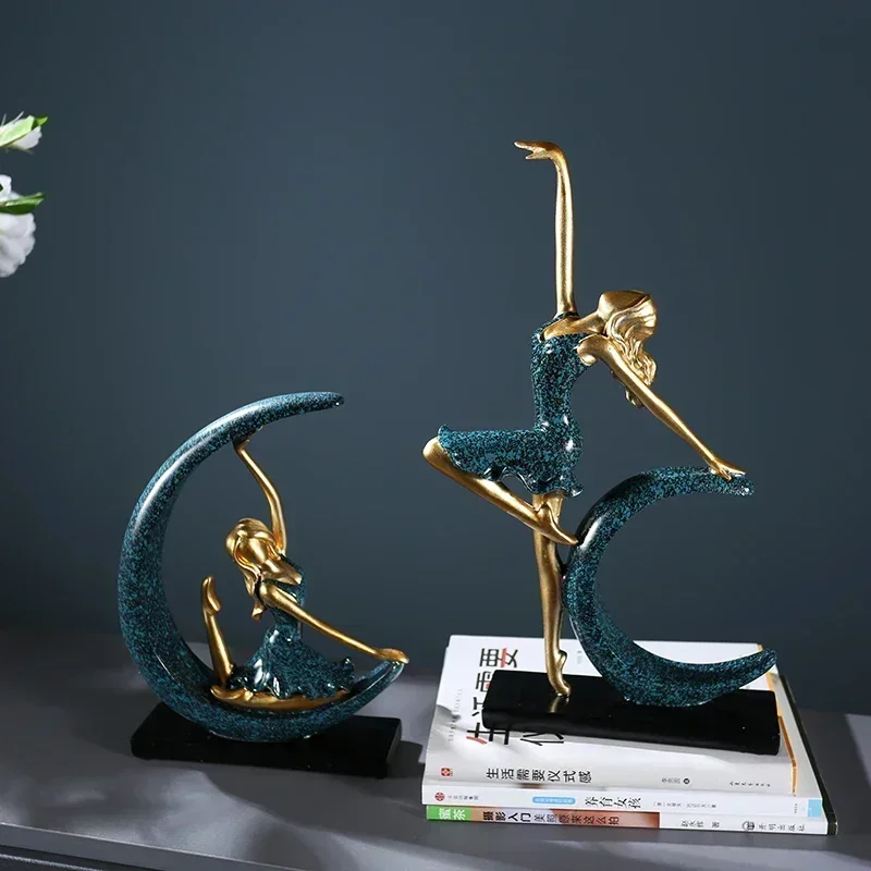 Скандинавская фигурка Луны богини скульптура креативное украшение для дома