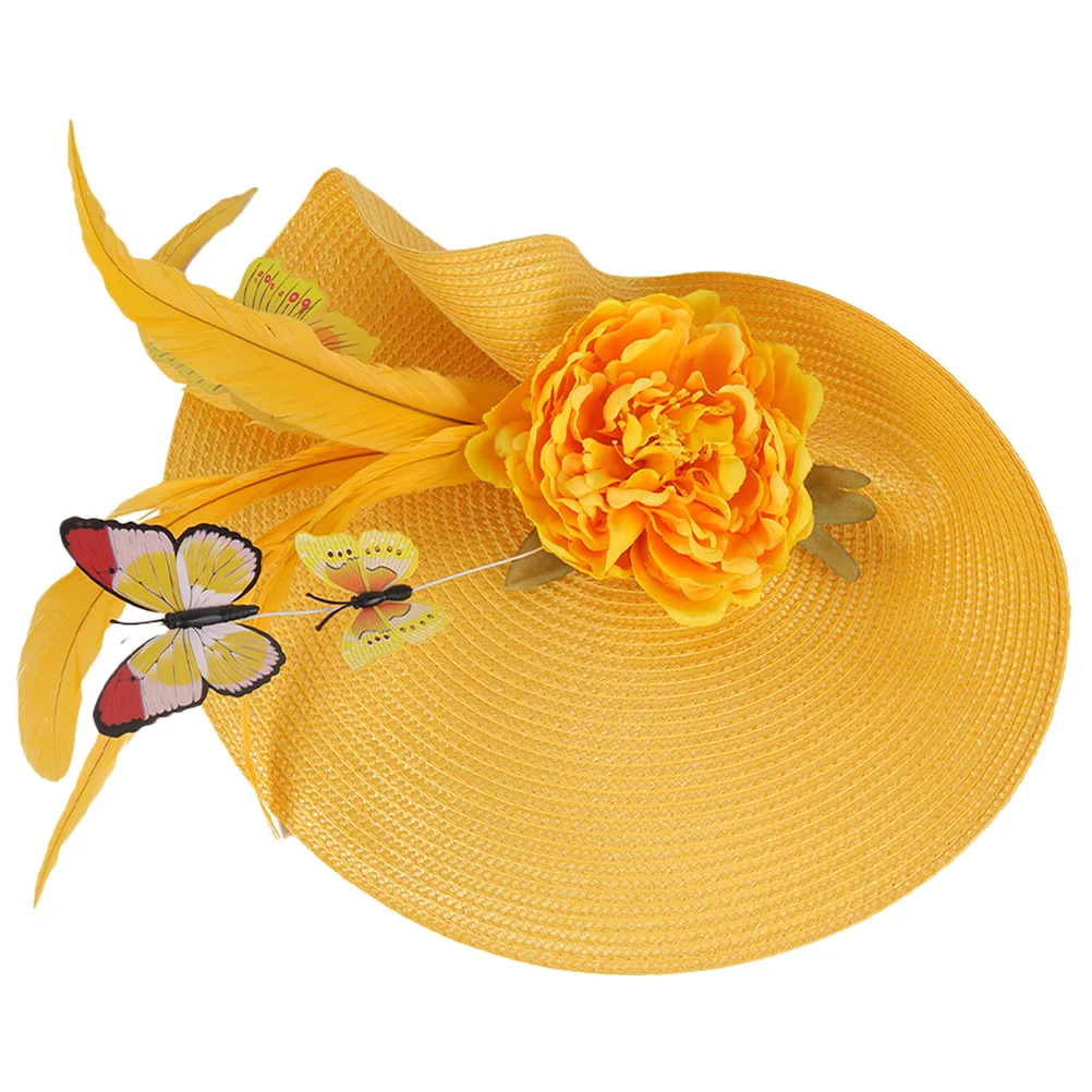 

Handmade Headgear Bridal Hair Accessories Women Sombrero Headband European American