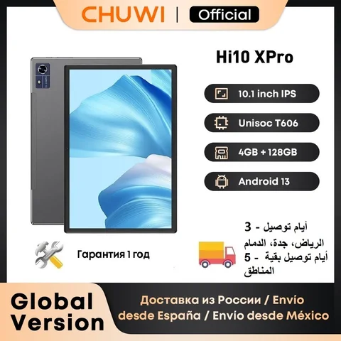 CHUWI Hi10X Pro планшет с 10,1-дюймовым дисплеем, ОЗУ 4 Гб, ПЗУ 10,1 ГБ, 4G LTE, 800x1280