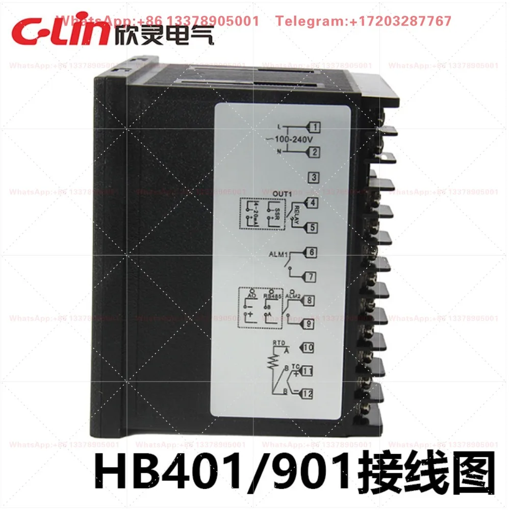 Фото Терморегулятор Xinling HB101-FK-M*AN/VAN Smart K-Type E-Type 701/401/901 с цифровым дисплеем, 220В №5