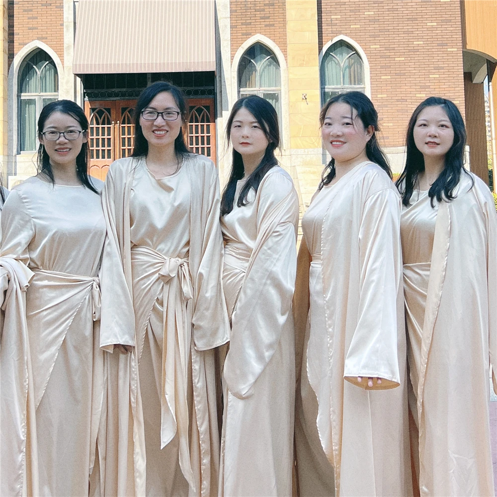 Ид Дубай костюм из трех предметов мусульманские атласные халаты кимоно с