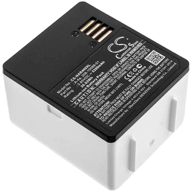 

Аккумулятор Cameron sino 5200 мАч для Netgear 308-10069-01 A-4a Ultra + Arlo Ultra 4K UHD VMS5140 VMA5400-10000S