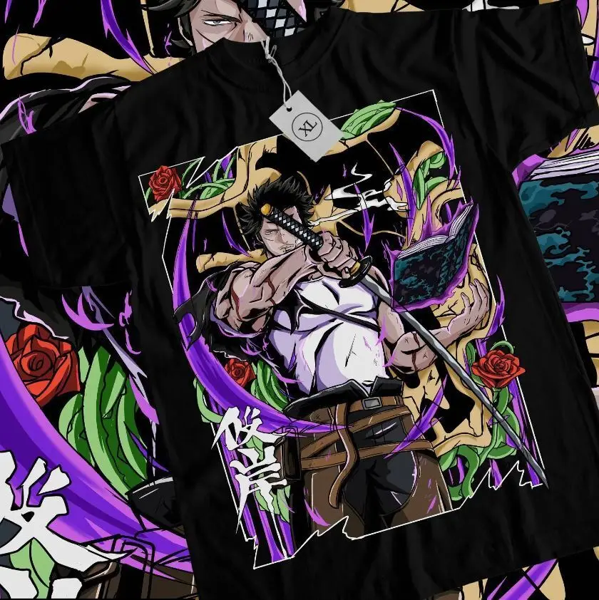 Футболка Yami Sukehiro Black Clover White Хлопок