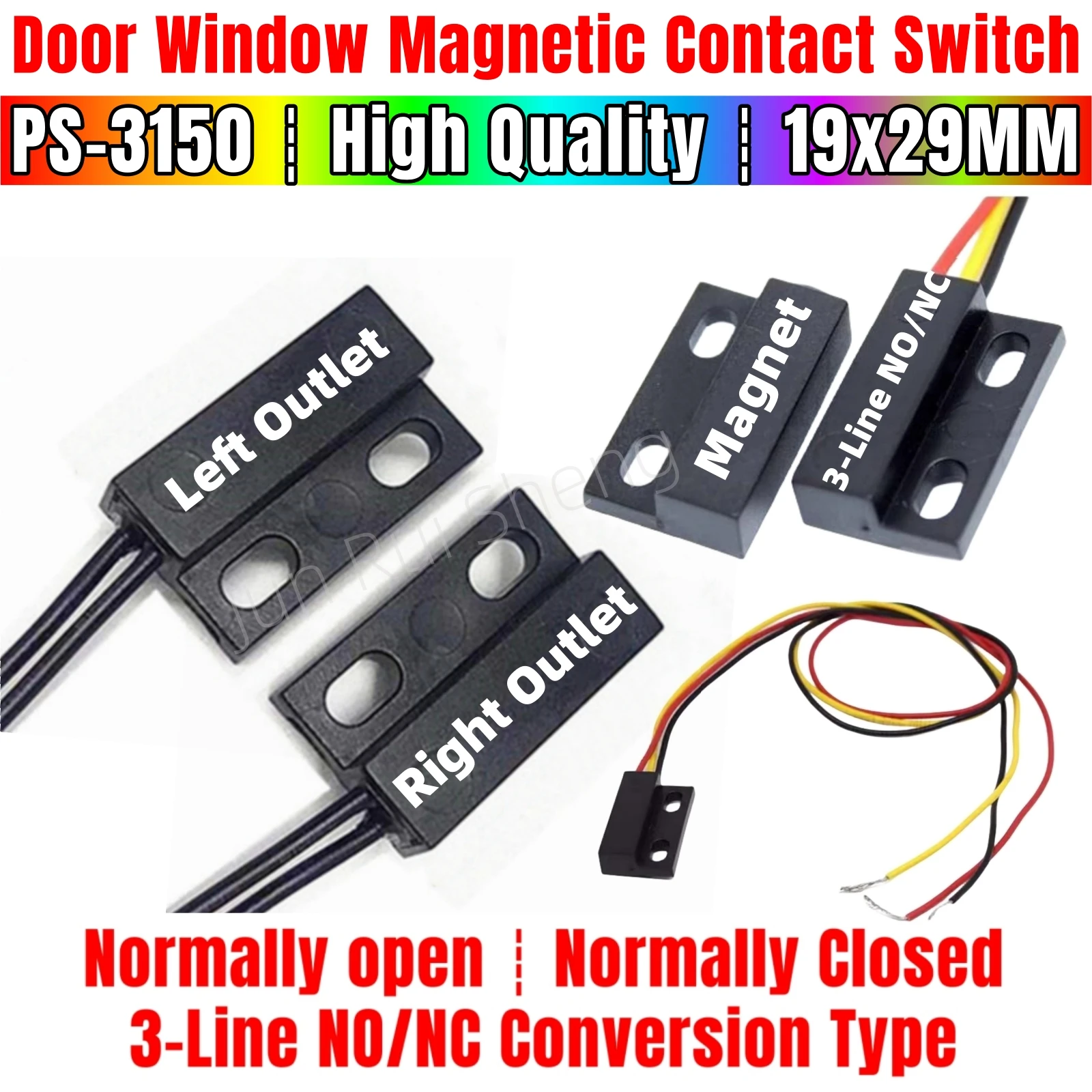 10 шт. высокое качество PS-3150 19x29 мм герконовый переключатель магнитный контакт