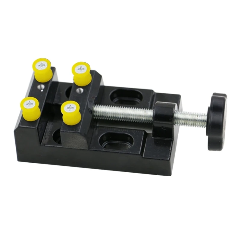 

Practical Mini Jaw Bench Clamp Flat Drill Press Vice Table DIY Sculpture Tool for Walnut Jewelry Nuclear Watch Repairing