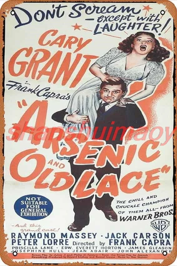 MAI ARSENIC AND OLD LACE оригинальный постер фильма Daybill Cary Grant Фрэнк Капри металлическая