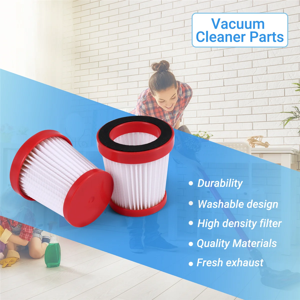 5 шт. фильтр для Xiaomi Deerma VC01 аксессуары ручного пылесоса сменный портативный