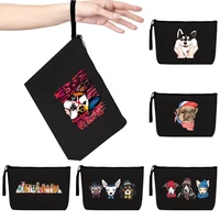 cosmetic bag ladies 2022 new mobile wallet fashion travel makeup grocery storage bags cute puppy print series handbag