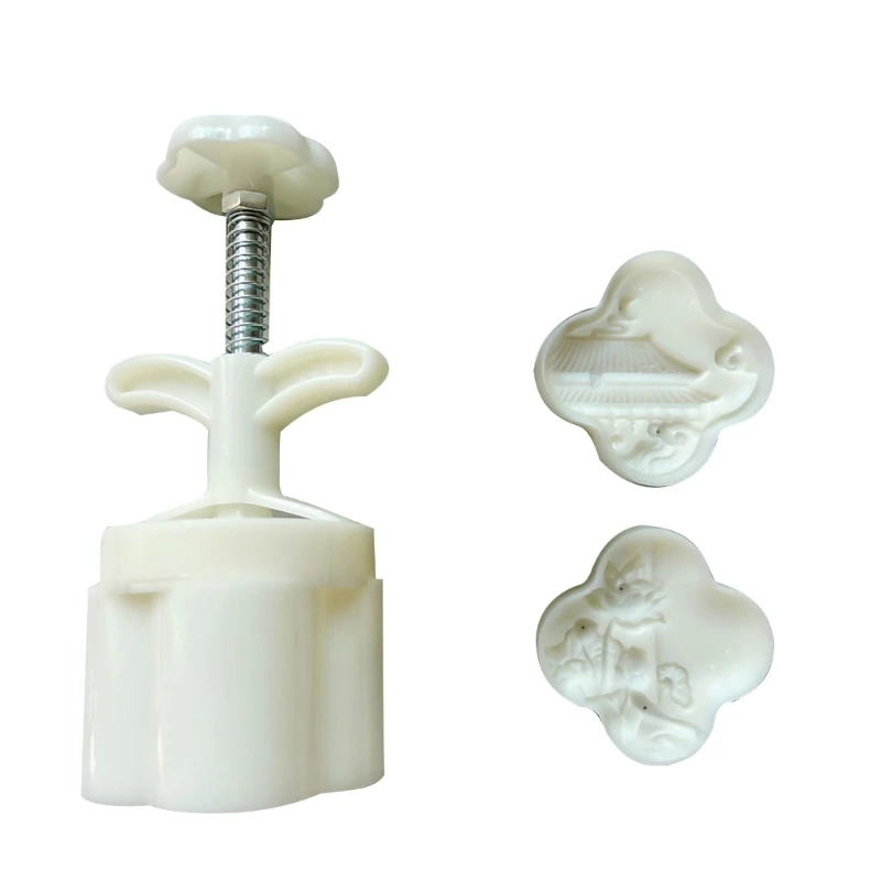 

Mooncake Mold Cookie Stamps Mooncake Maker Flower Palaces Pattern Decors Tool Dropship