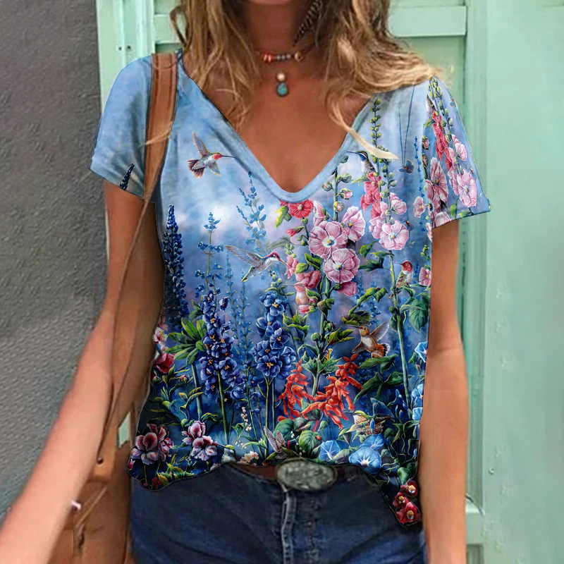 

Women's new T shirt Bird 3d Print T-shirt Women Fashion Oversized T-shirts Harajuku Short Sleeve Tops Tees Animal Tshirts Lady
