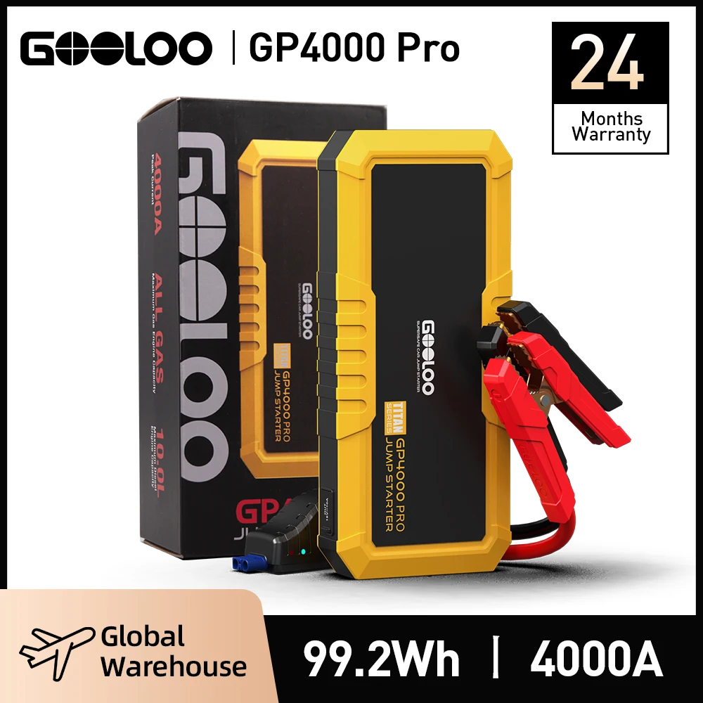 GOOLOO 4000A Start Power Bank 26800mAh urządzenie do awaryjnego uruchamiania Starter skoku samochodowego bateria zewnętrzna 12V urządzenie zapłonowe do benzyny Diesel Powerbank 1 GOOLOO 4000A Start Power Bank 26800mAh urządzenie do awaryjnego uruchamiania Starter skoku samochodowego bateria zewnętrzna 12V urządzenie zapłonowe do benzyny Diesel Powerbank 1