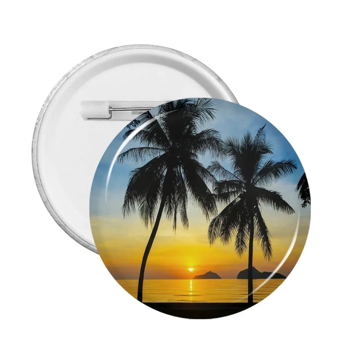 

59mm Beach Sea Summer Badges Cute Jewelry Accessories Gift for Hat Brooch Lapel Pins