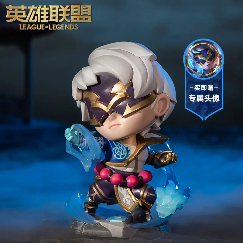 OrIginal League of Legends Lee Sin Dragon Skin Cartoon Toy Game Garage Kit Movable Doll Anime Figure Toys Model Christmas Gift