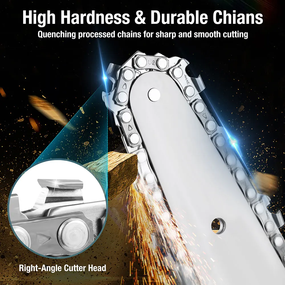 6 Inch Removable Mini Pruning Electric Chainsaw With Lithium Battery Cordless Chain Saw Garden Woodworking Tools For Makita 18V |