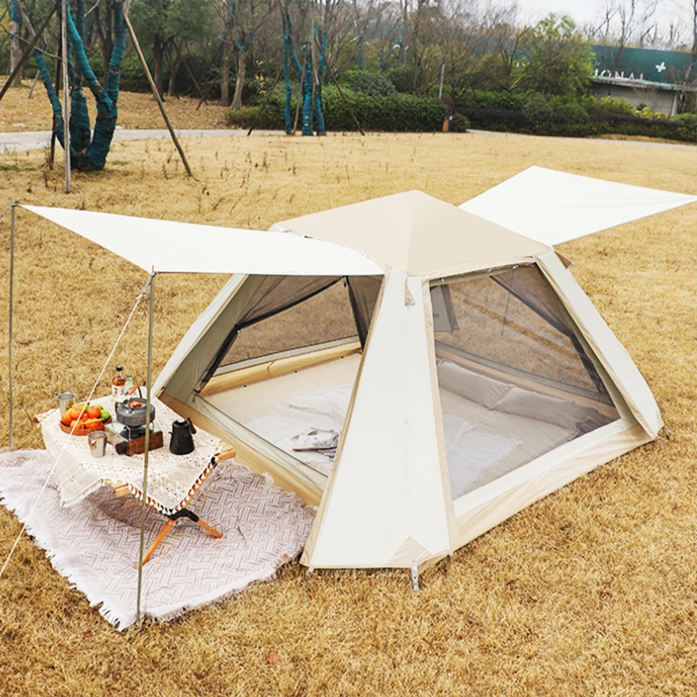 Палатка туристическая Автоматическая на 3-4 человек самораскрывающаяся