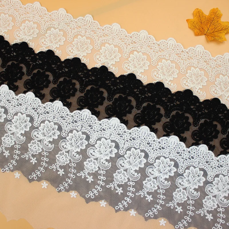 

1Yard New Fashion Sewing Lace Trimming Accessories Clothing Home Textiles Mesh Embroidery Lace Curtain Accessories