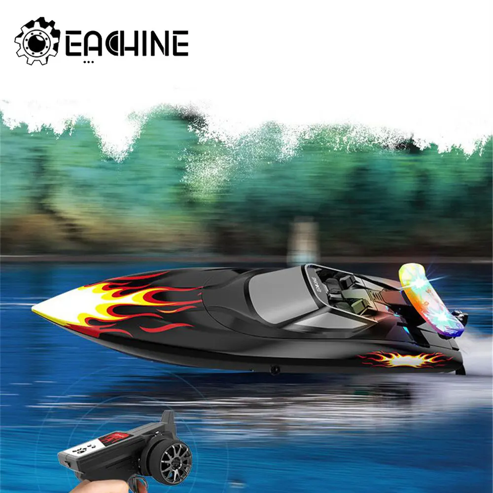 

Eachine EBT04 бесщеточный мотор RC лодка 2,4G 4CH 40 км/ч лодки с дистанционным управлением для взрослых w/система водяного охлаждения с красочным свето...