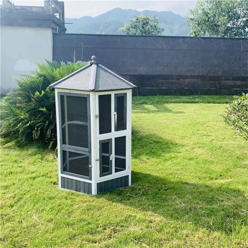 Роскошная деревянная клетка ласточкин для птиц домашних животных с принтом Shunda