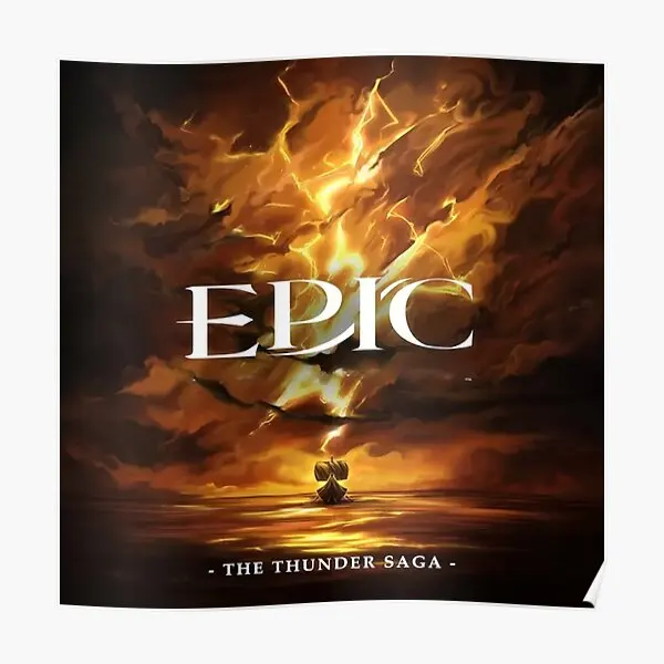 Эпик Мюзикл Гром Сага Плакат Картина Декор Винтаж Фреска Забавный Настенный