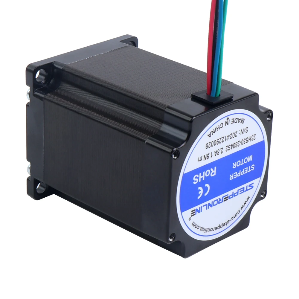 STEPPERONLINE Nema 23 Шаговый двигатель 57x76 мм 1 9 Нм 2 8 А 2-фазный вал Φ8 4-выводной для
