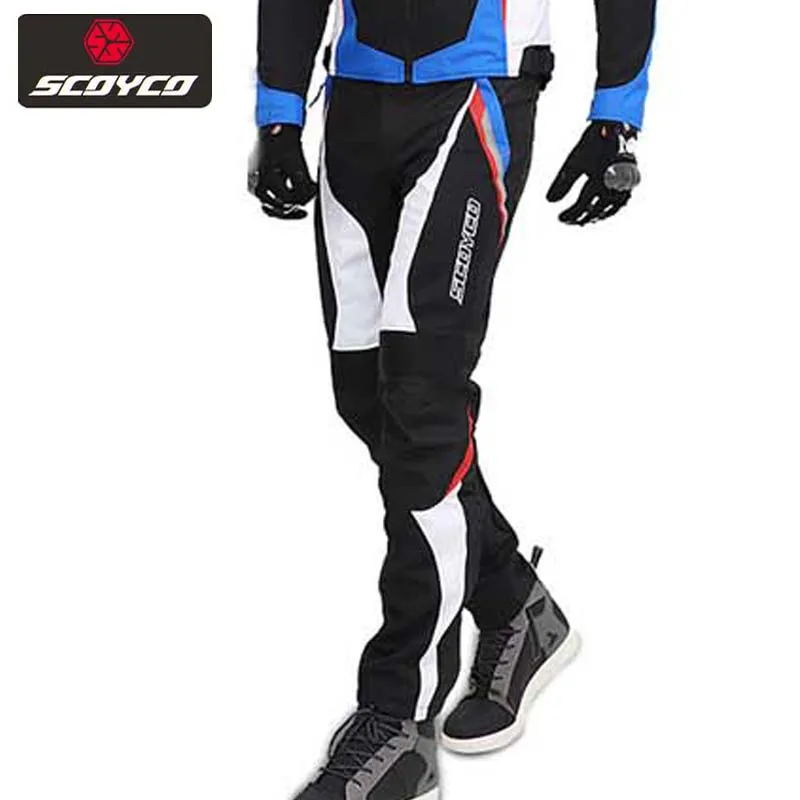 

Summer SCOYCO Men's Motorcycle Biker Pants CE knee Breathable Mesh Wearproof Moto equipment for men Motocross Motorcyclist Pants