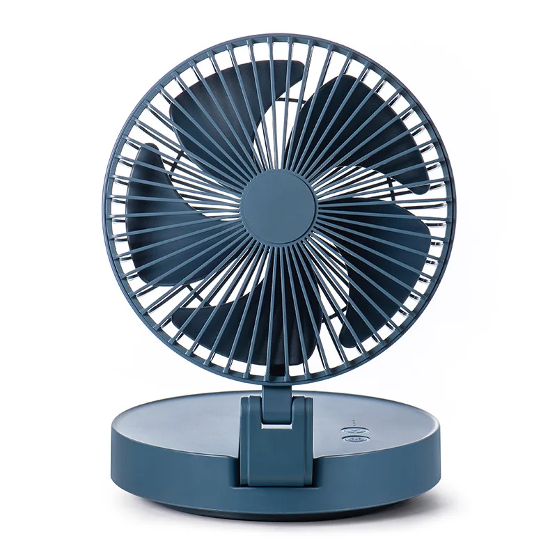 

4000mAh Portable Folding Desk Fan USB Rechargeable 3 Speed Auto Rotate Strong Wind with Night Light Wall-mounted Fan