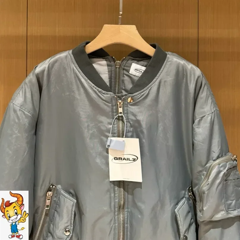 Двойная молния Grailz Project хлопковая куртка-пилот утепленная зимняя теплая куртка