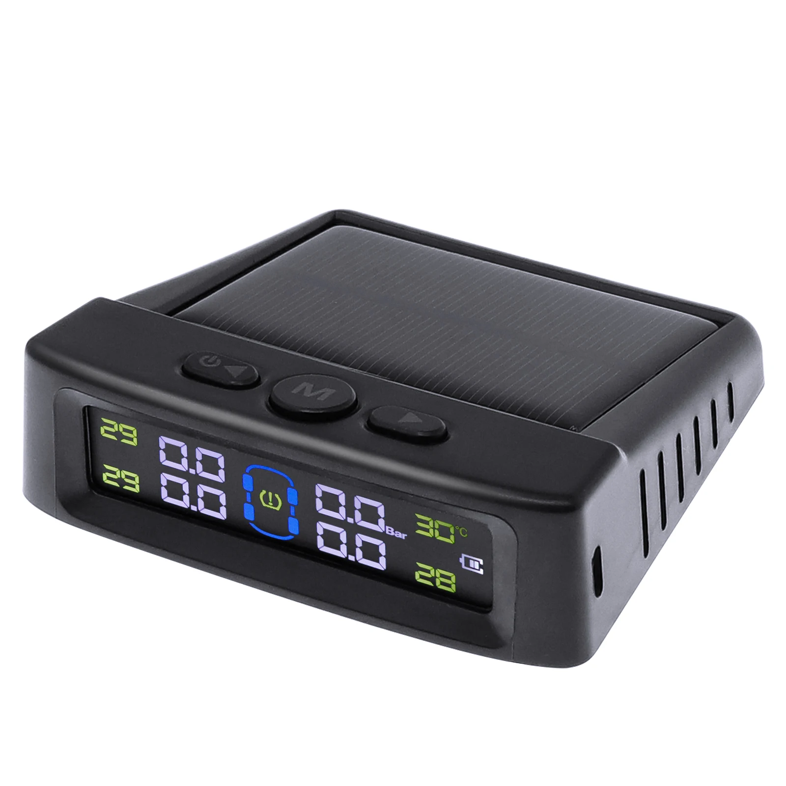 Система контроля давления в шинах с солнечной батареей и 4 датчиками