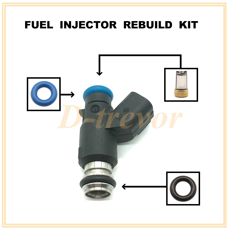 Комплект для ремонта форсунки топливного инжектора для GMC Chevrolet 4.8L 5.3L 12613411 28102455 28263842 (art.: 3920bee1584eb) - 3920bee1584eb