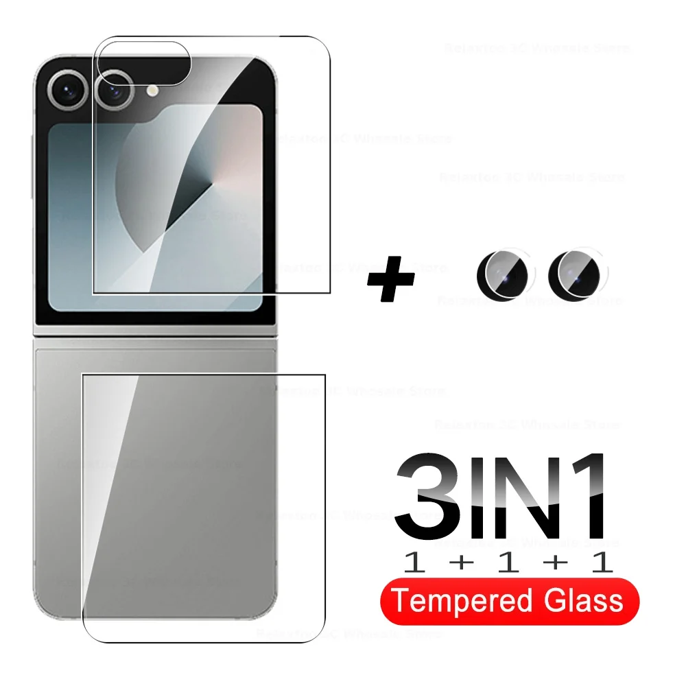 Закаленное защитное стекло Samsun Z Flip 6 для Samsung Galaxy Flip6 ZFlip ZFlip6 объектива задней