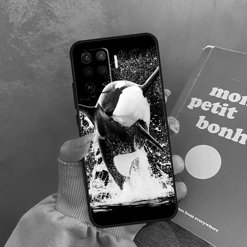 Чехол Killer Whale Orca для Oppo A98 A78 A79 A18 A38 A58 A40 A60 A80 A16 A76 A96 A15 A74 A94 A54 A17 A77 Cover