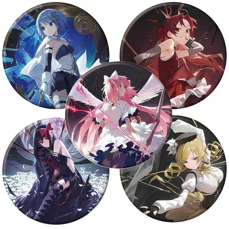 Новые булавки Puella Magi Madoka Magica милая аниме-фигурка брошь Homura Miki Sayaka значок для