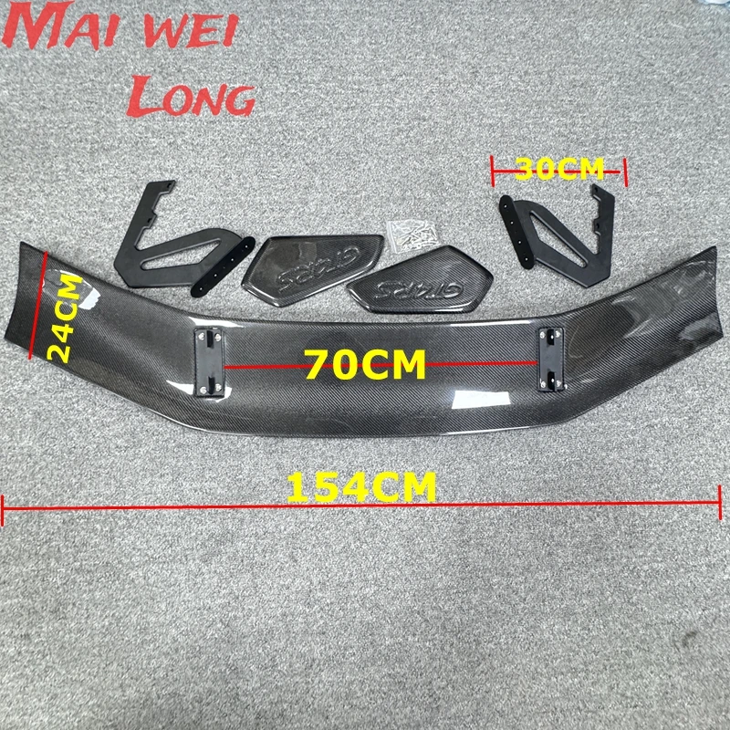 Задний спойлер багажника из углеродного волокна двухэтажная крыла для Porsche Cayman 718