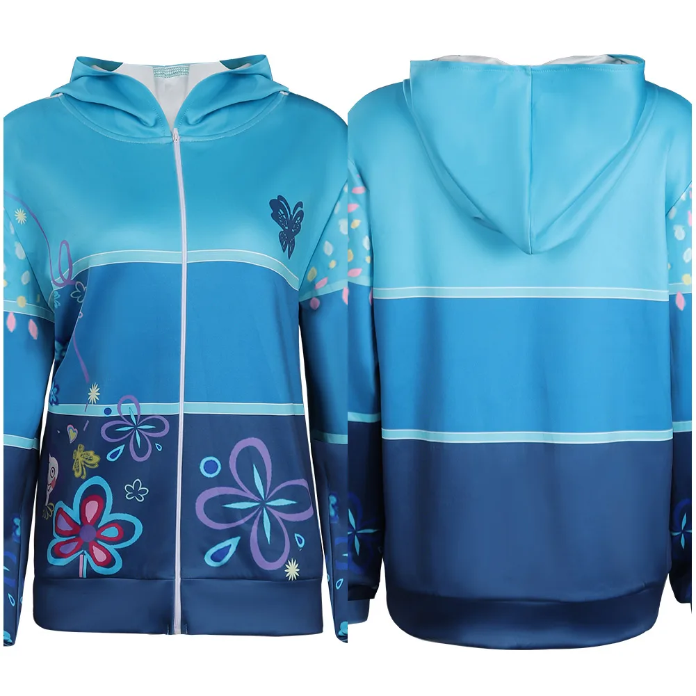 

Mirabel Cosplay Costume Hoodie Zip Up Jacket Coat Halloween Carnival Suit