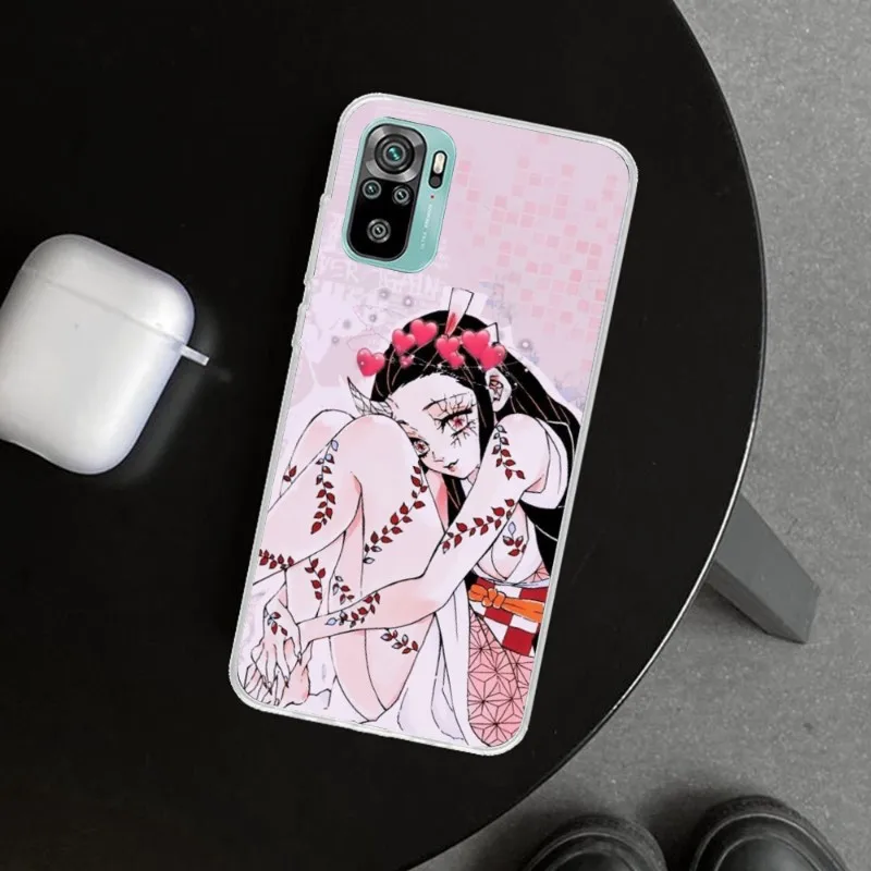 Чехол для телефона с аниме незуко камадо прозрачный чехол Xiaomi 13 Lite 12 11T 10 9 Redmi Note 11