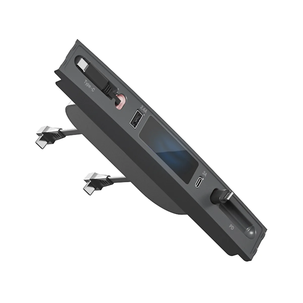 

Retractable PD Fast Charger Docking Station USB HUB Car Accessori