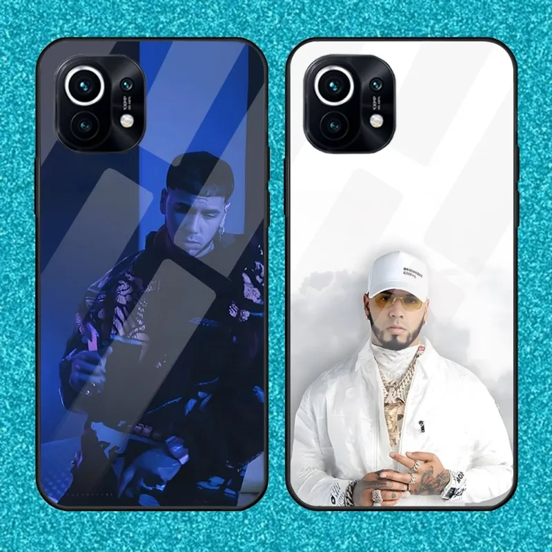 

Anuel AA Phone Case For Xiaomi 12 Redmi 9 9T 9A Note 11 10 T S Pro Tempered Glass Cover