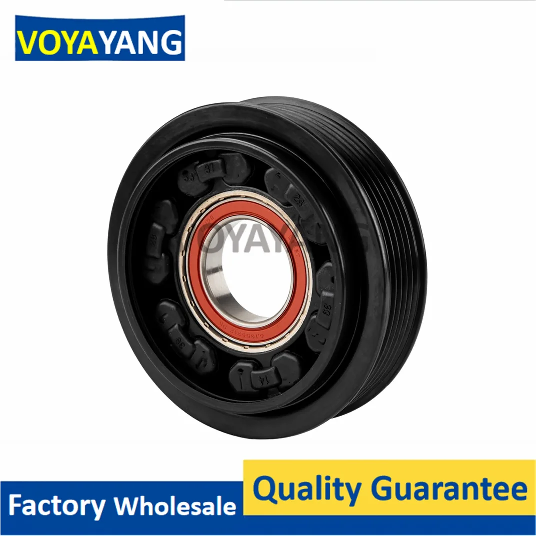 Фото Новый шкив компрессора кондиционера 6Q0820808 6SEU14C для VW POLO, SKODA FABIA, SEAT CORDOBA, IBIZA, AUDI A2 1.4 №3