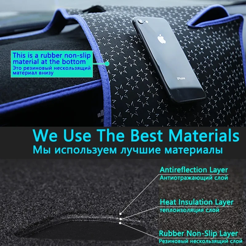 Фото Автомобильный коврик на приборную панель для Toyota Land Cruiser J80 1990–1997 LC80 Lexus LX 450, коврик для приборной панели, солнцезащитный козырек, ковер, защитные аксессуары №4