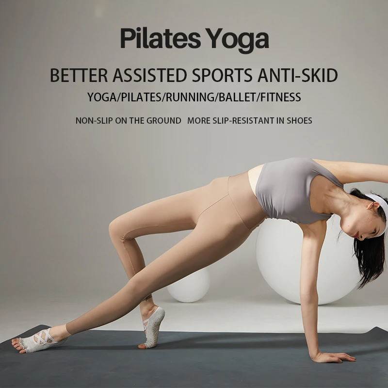 GYMIGO Non-slip Yoga Socks Professinal Women Pilates Socks High Quality Breathable Ladies Ballet Dance Sports Socks