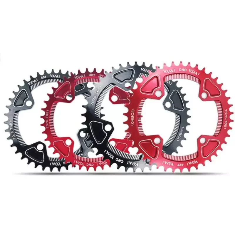 

Deckas Round 104BCD Chainring MTB Mountain Bike Bicycle 40T 42T Crown Plate Parts Crank Oval Narrow Wide Chainring