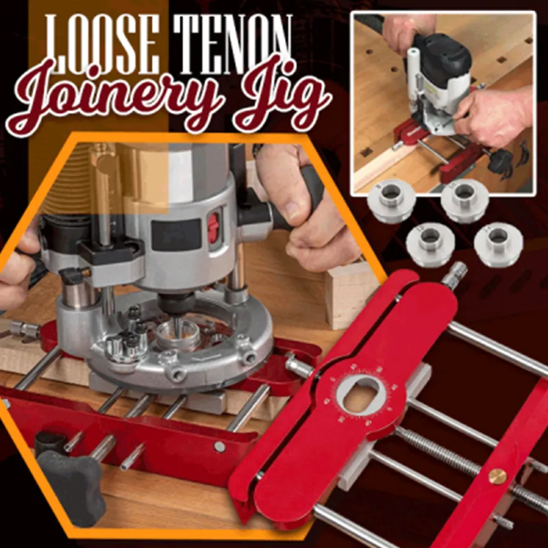 

Precision Mortising Jig and Loose Tenon Joinery Jig 2 in 1 Punch Locator Doweling Jig Connector Fastener Woodworking Tools 2021