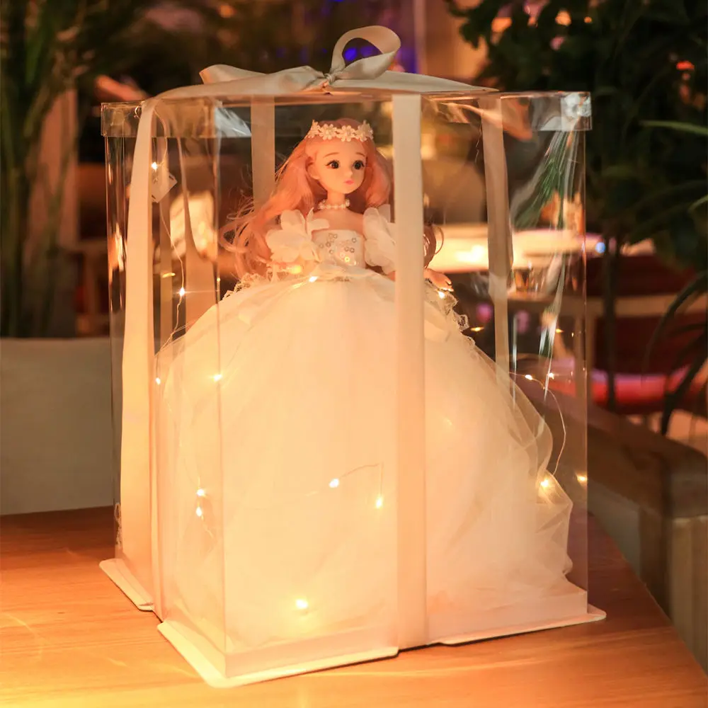 

Children's puzzle birthday gift gift box play house girl doll princess doll toy girl 3-6 years old five princess children's doll