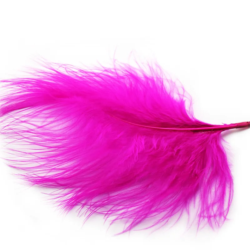 

Colorful Fluffy Marabou Turkey Feathers for Crafts Jewelry Making Natural Plume Decoration Accessories