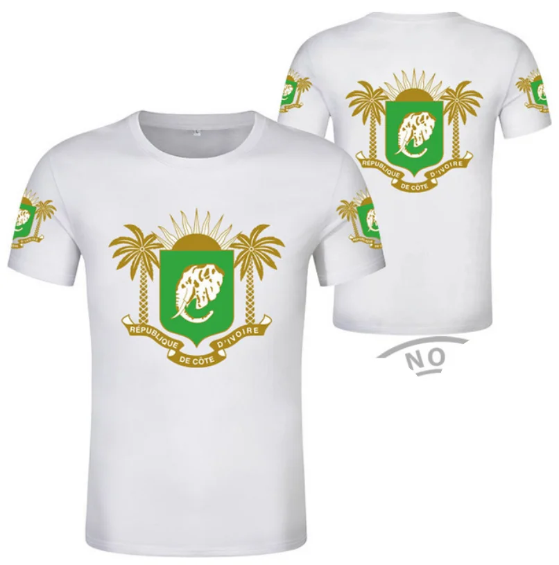 Футболка с надписью Кот-д 'Ивуар |