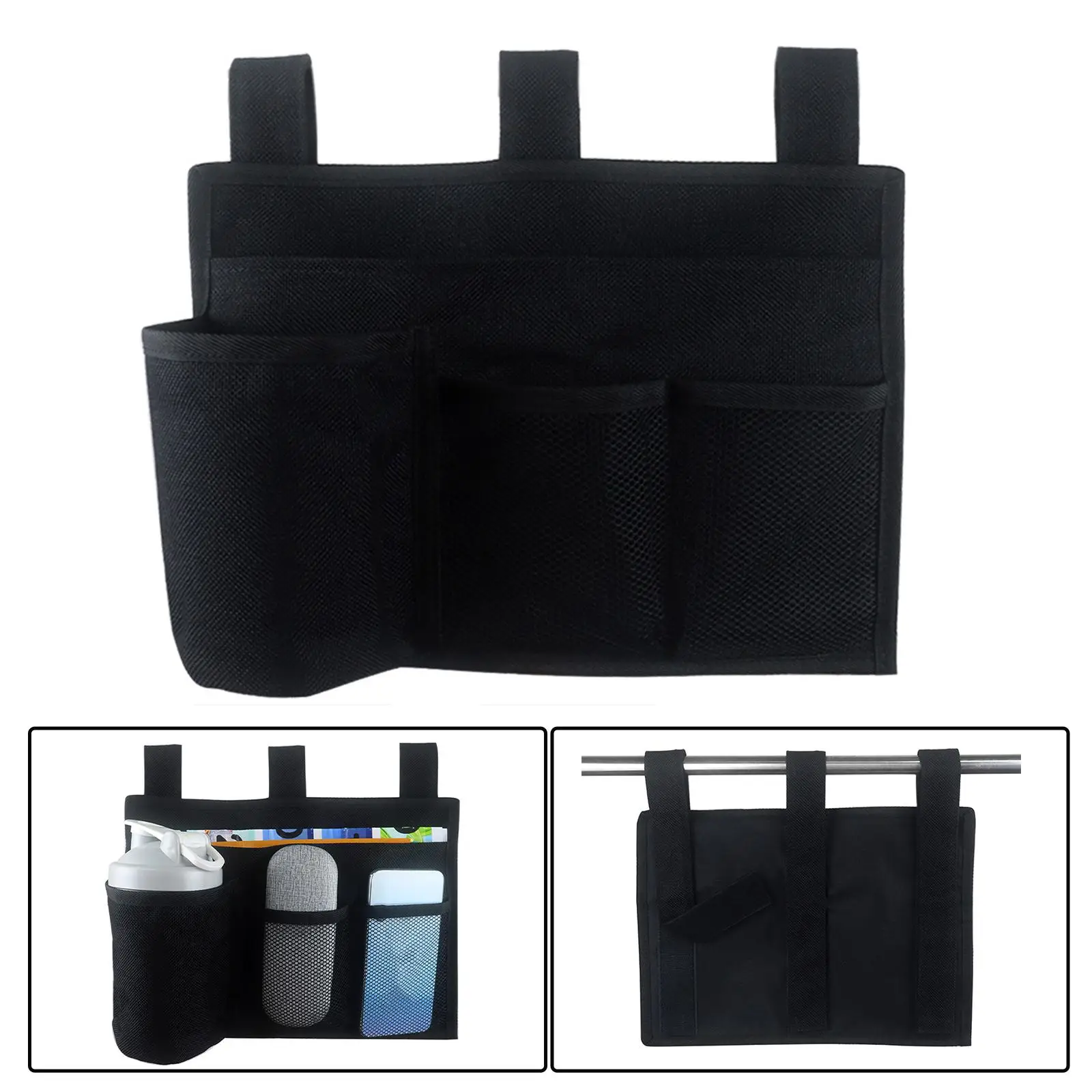 

Bedside Storage Bag Hanging Bag Holder Bedside Caddy Organizer for Baby Bed Rails