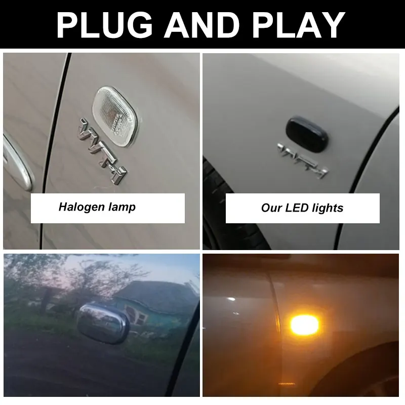 Светодиодные Боковые Габаритные Огни Canbus Для Toyota Hilux Surf Harrier N21 ACU3/GSU3/MCU3 1997-2016