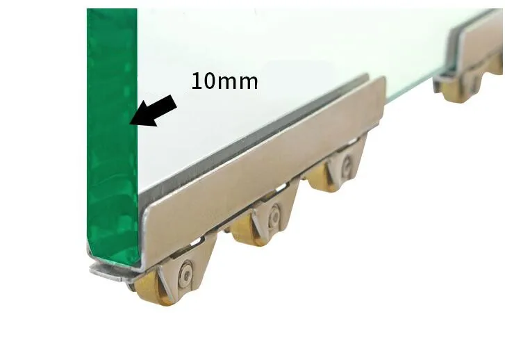 Стеклянная раздвижная дверь внешнее колесо из нержавеющей стали для ванной