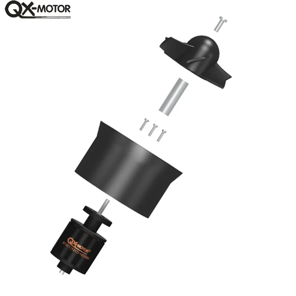 QX-Motor QF1611 6000KV 5000KV 7000KV 14000KV Бесщеточный двигатель 30 мм 6 лопастей EDF для DIY RC модели