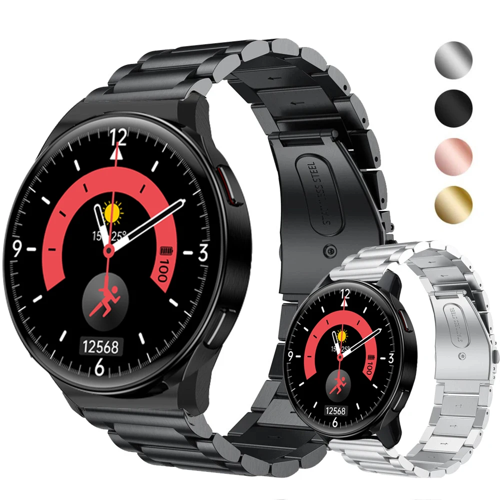 

Watch Bracelet Strap for Samsung Galaxy Watch 4 6 Classic Smartwatch Stainless Steel Band for Watch 5 Pro Metal Correa Wristband